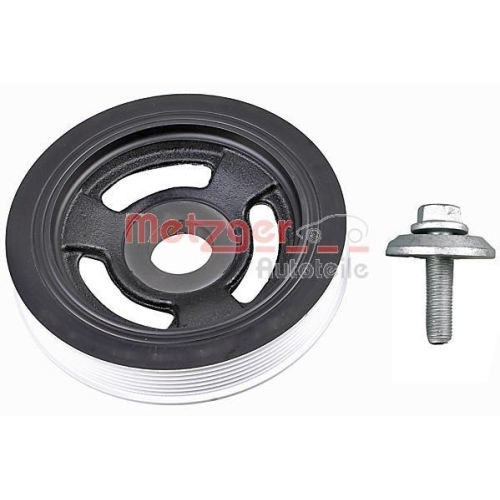 Riemenscheibe, Kurbelwelle METZGER 6400098 KIT + f&uuml;r CITRO&Euml;N FIAT FORD MAZDA DS