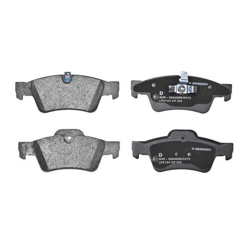 DELPHI LP2124 Bremsbelagsatz, Scheibenbremse f&uuml;r MERCEDES-BENZ, Hinterachse