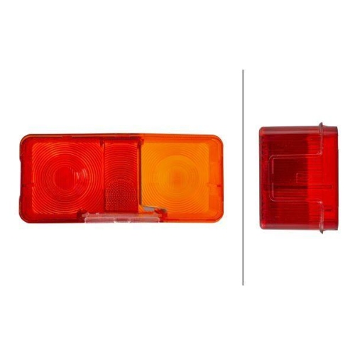 HELLA Lichtscheibe, Heckleuchte 9EL 116 844-001 f&uuml;r MASSEY FERGUSON JOHN DEERE