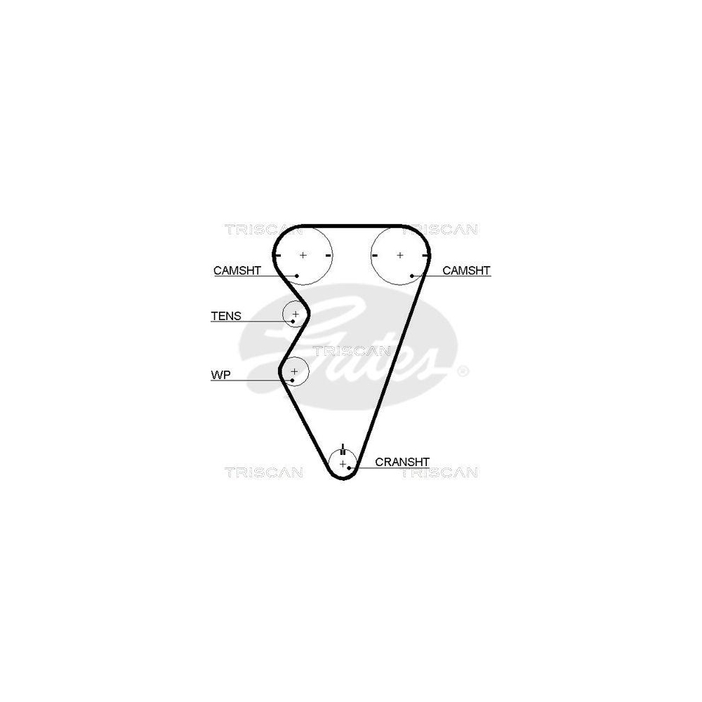 Zahnriemen TRISCAN 8645 5497xs f&uuml;r AUSTIN MG MORRIS ROVER TRIUMPH LAND ROVER