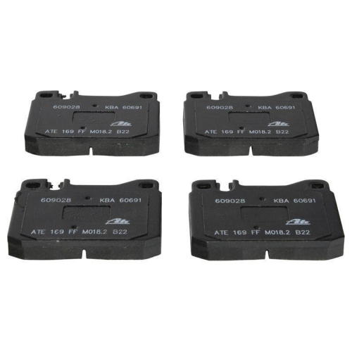 Bremsbelagsatz, Scheibenbremse ATE 13.0460-9028.2 f&uuml;r MERCEDES-BENZ, Vorderachse