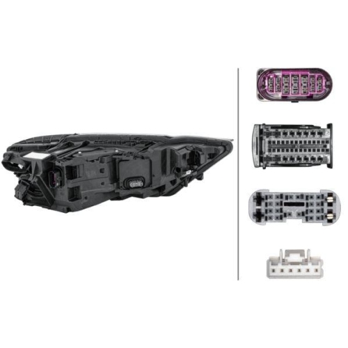 HELLA Hauptscheinwerfer 1EX 012 863-411 f&uuml;r AUDI, links