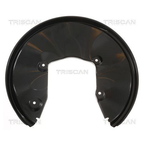 Spritzblech, Bremsscheibe TRISCAN 8125 29223 f&uuml;r AUDI VW, Hinterachse links