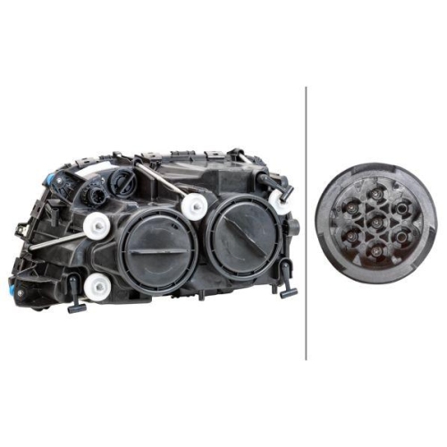 HELLA Hauptscheinwerfer 1LH 009 513-061 f&uuml;r DAF MERCEDES-BENZ, rechts