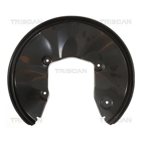 Spritzblech, Bremsscheibe TRISCAN 8125 29224 f&uuml;r AUDI VW, Hinterachse rechts