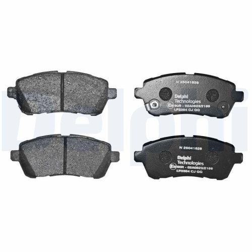 DELPHI LP3364 Bremsbelagsatz, Scheibenbremse f&uuml;r SUZUKI, Vorderachse