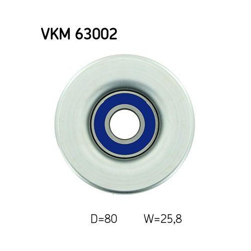 Umlenk-/F&uuml;hrungsrolle, Keilrippenriemen SKF VKM 63002 f&uuml;r HONDA HONDA (DONGFENG)