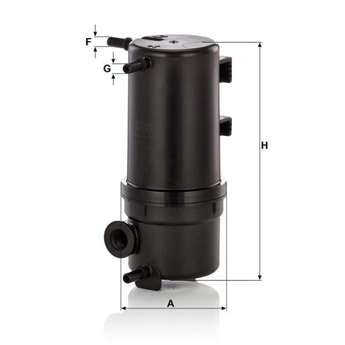 Kraftstofffilter MANN-FILTER WK 10 046 z f&uuml;r VAG