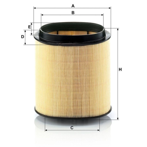 Luftfilter MANN-FILTER C 1869 f&uuml;r PORSCHE