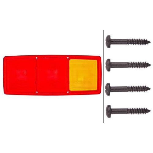 HELLA Lichtscheibe, Heckleuchte 9EL 147 747-001 f&uuml;r DAF MAN MERCEDES-BENZ SCANIA