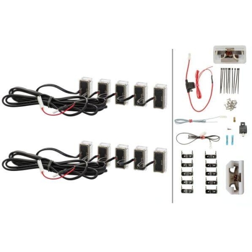 HELLA Tagfahrleuchtensatz 2PT 980 789-901 f&uuml;r NOGE, Fahrzeugfront