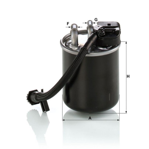 Kraftstofffilter MANN-FILTER WK 820/23 f&uuml;r MERCEDES-BENZ