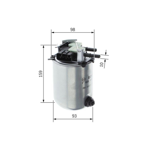 BOSCH F 026 402 288 Kraftstofffilter f&uuml;r NISSAN RENAULT