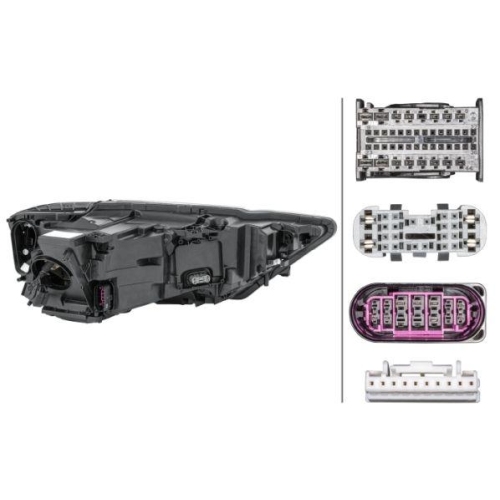 HELLA Hauptscheinwerfer 1EX 012 865-411 f&uuml;r AUDI, links