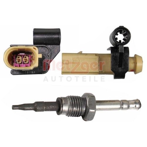 Sensor, Abgastemperatur METZGER AUTOTEILE 08941154 ORIGINAL ERSATZTEIL f&uuml;r VW