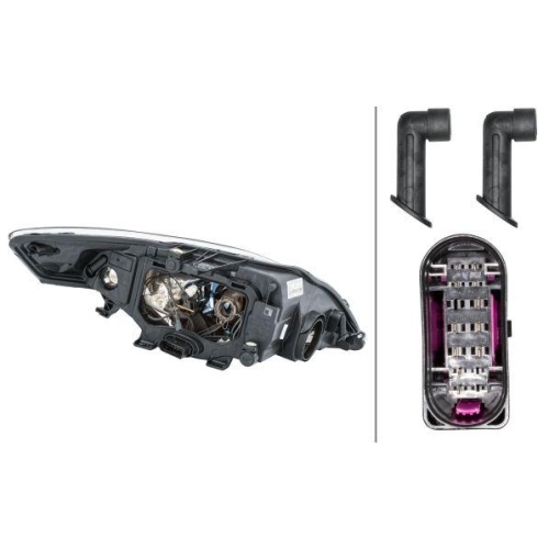 HELLA Hauptscheinwerfer 1ZL 010 541-071 für FORD, links