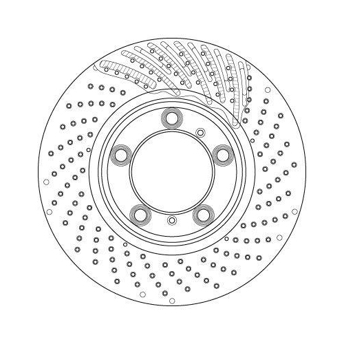 TRW DF6464S 2 St&uuml;ck Bremsscheiben TRW SINGLE f&uuml;r PORSCHE, Vorderachse links