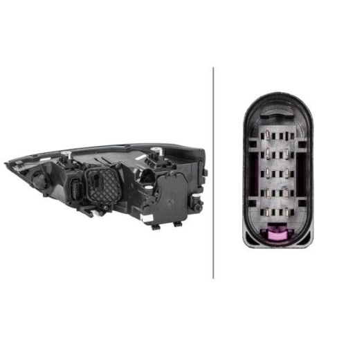 HELLA Hauptscheinwerfer 1EG 354 838-021 für AUDI, rechts