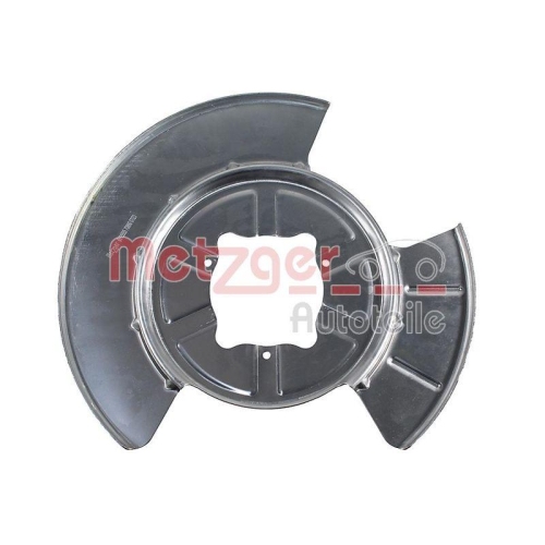Spritzblech, Bremsscheibe METZGER 6115555 GREENPARTS f&uuml;r TESLA