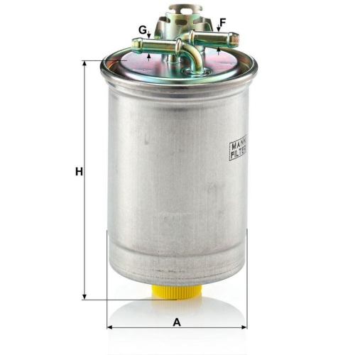 Kraftstofffilter MANN-FILTER WK 823 f&uuml;r VAG