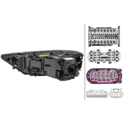 HELLA Hauptscheinwerfer 1EX 012 865-521 für AUDI, rechts