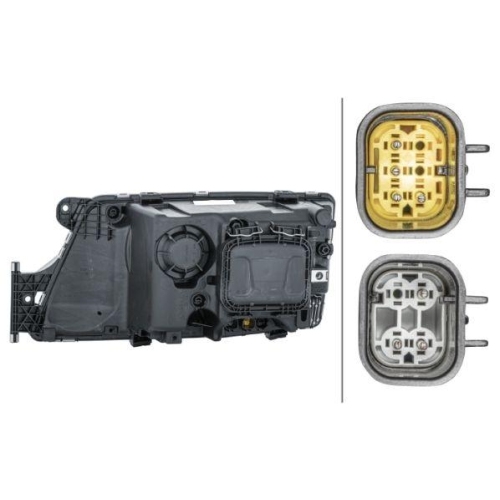 HELLA Hauptscheinwerfer 1EH 354 987-141 für MAN, rechts