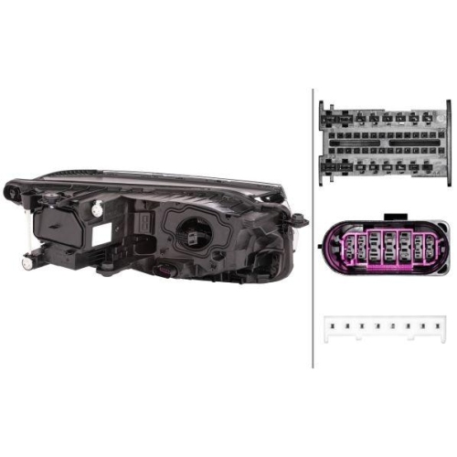 HELLA Hauptscheinwerfer 1EX 013 143-211 für VW, links