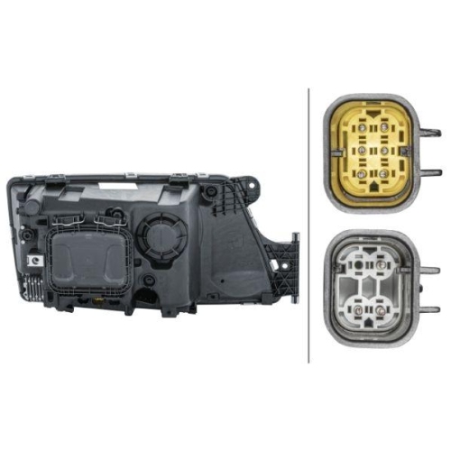 HELLA Hauptscheinwerfer 1EH 354 987-151 für MAN, links