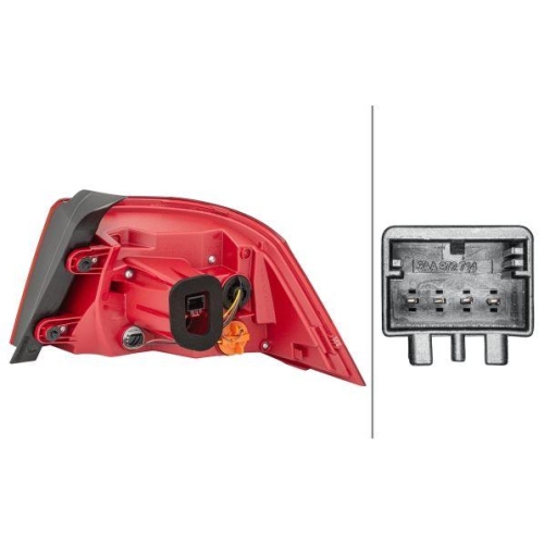 HELLA Heckleuchte 2SK 010 744-031 für VW, links