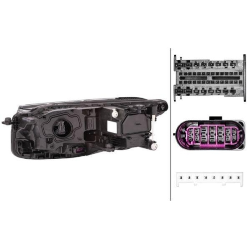HELLA Hauptscheinwerfer 1EX 013 143-221 f&uuml;r VW, rechts