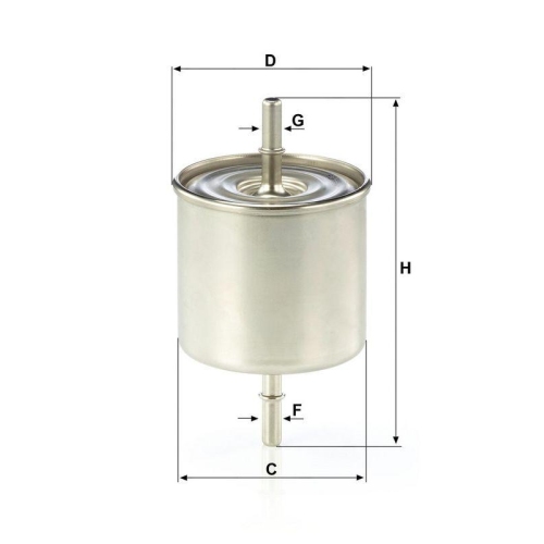 Kraftstofffilter MANN-FILTER WK 8046 f&uuml;r FORD MAZDA FORD USA