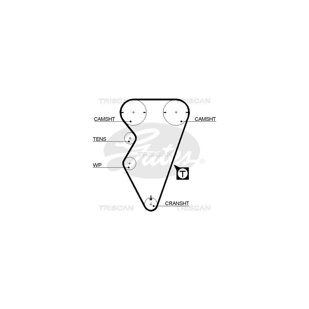 Zahnriemen TRISCAN 8645 5238xs für DANA