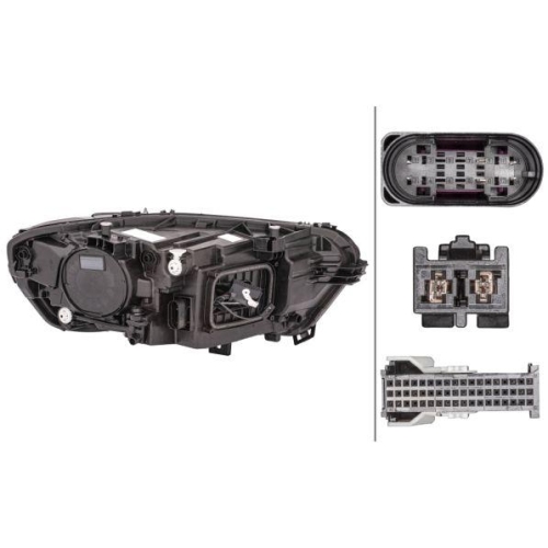 HELLA Hauptscheinwerfer 1EX 015 086-311 für MERCEDES-BENZ, links