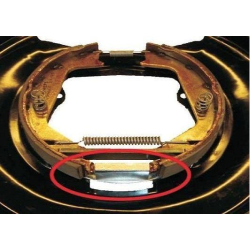 Zubeh&ouml;rsatz, Feststellbremsbacken METZGER 105-0481 f&uuml;r, Hinterachse