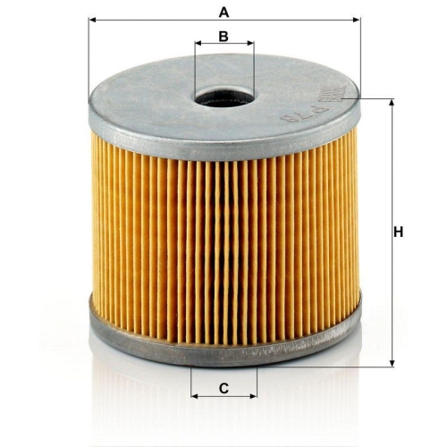 Kraftstofffilter MANN-FILTER P 78 x f&uuml;r CITRO&Euml;N FIAT FORD OPEL PEUGEOT RENAULT