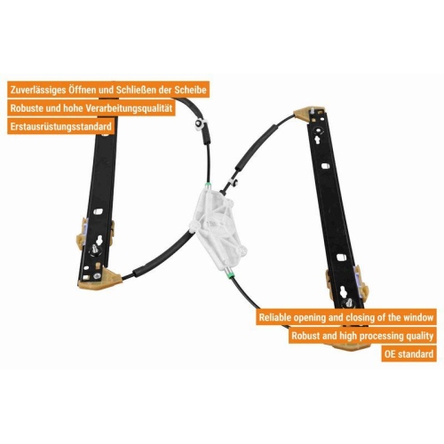 Fensterheber VAICO V10-8750 Green Mobility Parts für VW VAG, vorne links