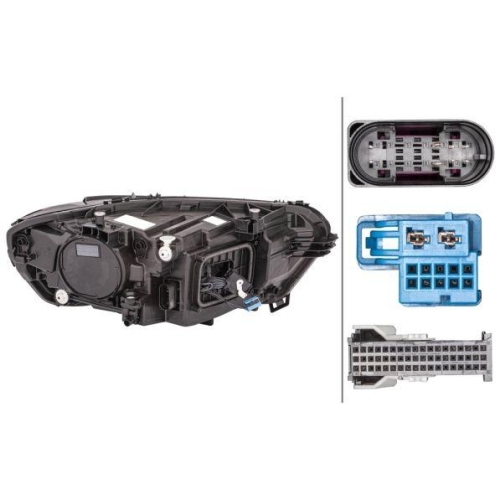 HELLA Hauptscheinwerfer 1EX 015 086-511 für MERCEDES-BENZ, links