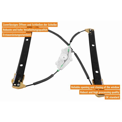 Fensterheber VAICO V10-8752 Green Mobility Parts für VW VAG, hinten links
