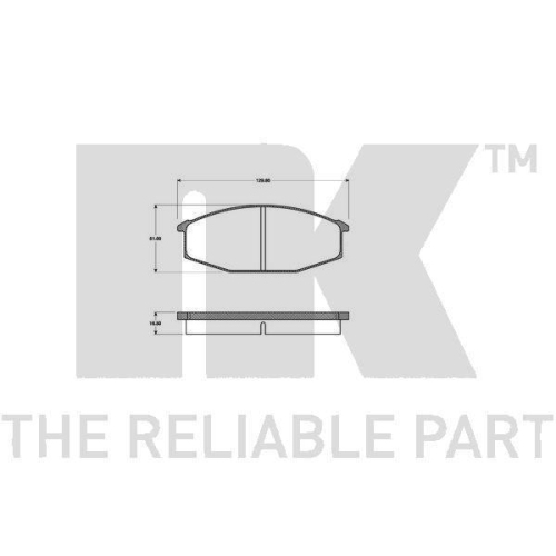 F&uuml;hrungsh&uuml;lse, Bremssattel NK 8936010 f&uuml;r, Hinterachse