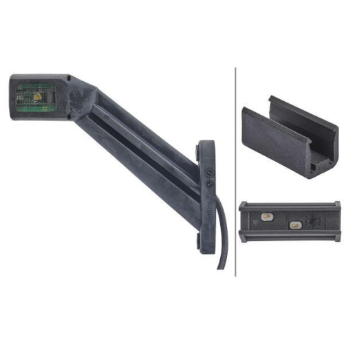 HELLA Umrissleuchte 2XS 011 744-081 f&uuml;r DAF MAN SCANIA, rechts, seitlicher Anbau