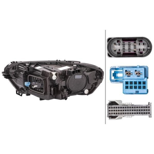 HELLA Hauptscheinwerfer 1EX 015 086-521 f&uuml;r MERCEDES-BENZ, rechts