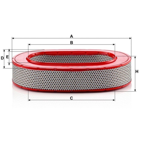 Luftfilter MANN-FILTER C 37 145 f&uuml;r FORD MERCEDES-BENZ