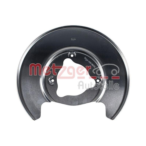 Spritzblech, Bremsscheibe METZGER 6115567 GREENPARTS f&uuml;r TESLA