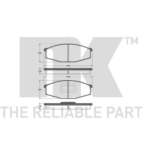 F&uuml;hrungsh&uuml;lse, Bremssattel NK 8936016 f&uuml;r, Hinterachse, Vorderachse