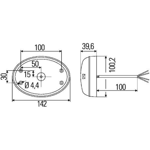 HELLA Heckleuchte 2SB 343 390-091 für DAF PAUS, links, rechts