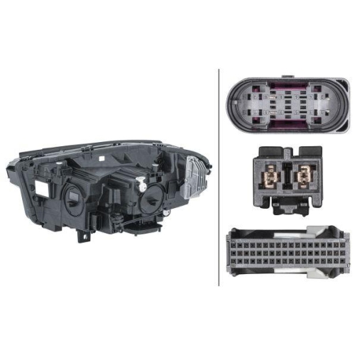 HELLA Hauptscheinwerfer 1EX 013 074-661 für MERCEDES-BENZ, rechts