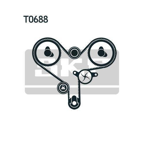 Zahnriemensatz SKF VKMA 91904 f&uuml;r TOYOTA LEXUS