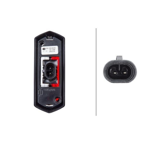 HELLA Umrissleuchte 2XS 205 020-001 f&uuml;r K&Auml;SSBOHRER CLAAS, seitlicher Anbau