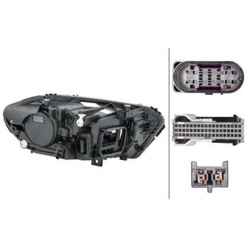 HELLA Hauptscheinwerfer 1EX 015 091-851 für MERCEDES-BENZ, links