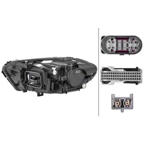 HELLA Hauptscheinwerfer 1EX 015 091-861 für MERCEDES-BENZ, rechts